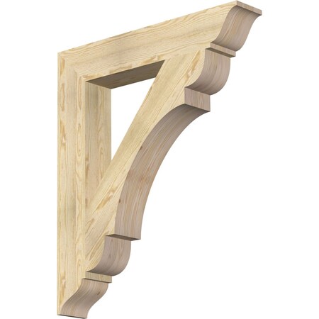 Ekena Millwork Olympic Traditional Rough Sawn Bracket, Douglas Fir, 6"W x 36"D x 42"H BKT06X36X42OLY01RDF